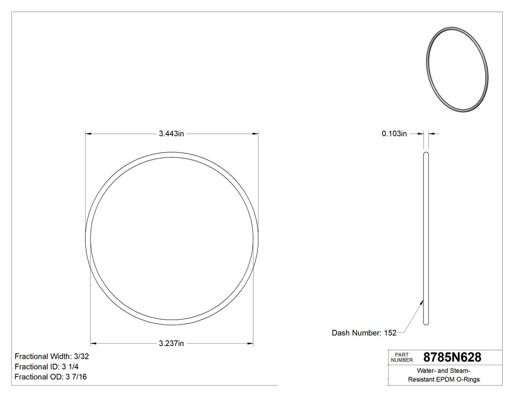 Technical drawing - 8785N628